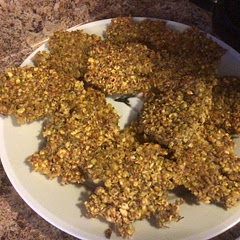 I used green lentils, because that’s what I had… and we use what we have.  Pretty tasty, will be a side in my lunches this week at work.