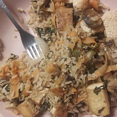 Really nice and tasty, quick too. I used frozen spinach and a splash of orange juice to the sauce. I added brown rice