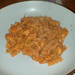 Used fusilli pasta instead which was very tasty and  would recommend garlic bread as a side 😋