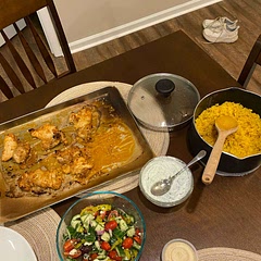 Turmeric flavor was a little too strong for me, also on the salty side, lastly I prefer my lemon rice to be not so dry. Maybe I need to try a shorter grain rice
