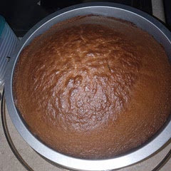 Instead of regular cocoa powder, I added Nutella chocolate. I baked at 350⁰ for 30 minutes.