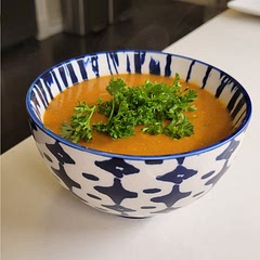 Used beef stock concentrate at 4-6 cups water until I got the consistency i wanted. Tastes incredible, the lemon really helps at the end so don't skip it.
