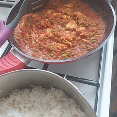 I Put cumin to cinnamon 4:1 instead of garam masala, added a little curry.
Put water instead of coconut milk.
I would add more salt/pepper/cumin for taste