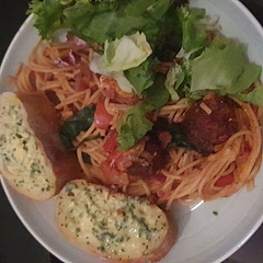 Very tasty, great dish for cozy night in..added mozzarella and cheddar and some extra veg