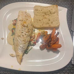 Delicious. I normally use heavy cream. But 1/2 and 1/2 worked well worth the addition of sour cream.  Served with air fryer roasted carrots.