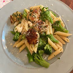 These were delicious and easy.  Served with penne and broccoli.  Next time I plan to make a quadruple batch so I can pull the prepared meat mixture from the freezer for quick dinners and meal prep!  I may consider doubling the sauce.