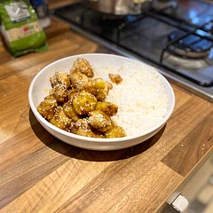 I did my chicken in the air fryer, which I did in small batches 5 minutes each side at 200 degrees Celsius. 

I also doubled the ingredients to make more though I kept the sugar amount the same as it felt excessive and increased the liquid ingredients ever so slightly.

Really nice and easily the best thing I’ve ever made, tasted exactly like a dish from the Chinese. Will be sautéing some onions and peppers next time to bulk it out a wee bit and make it feel even more authentic.