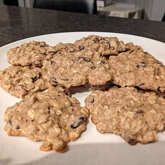 I added some cranberries with the raisins!