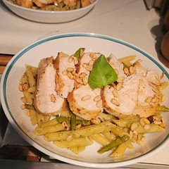 Yummy! Made the chicken and asparagus on the stove and added garlic bread on the side