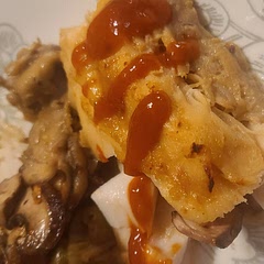 Really good.  I let mine marinate an hour.  I wish the sauce were a little thicke, next time I'll simmer it before the final glaze.  Served with okra because I was out of broccoli.