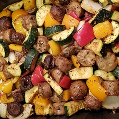 I added baby bella mushrooms and onion.