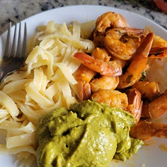 shrimp was pretty good, made it with some pasta. The optional sauce was tangy. I did not like the sauce.