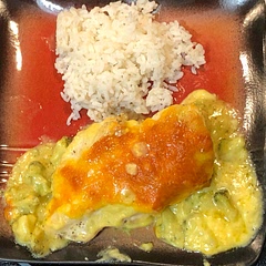 Got a great meal from this recipe!

I chose not to boil the chicken, but rather brown in a pan and increase the baking time by 10-12 minutes.

The Longhorn cheese was substituted with ordinary Colby.