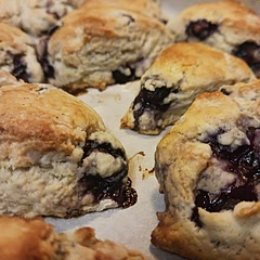 I added lemon and blueberry, and topped with lemon curd