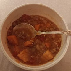 This was good. I would leave out the ginger the next time, it really doesn't work for me with lentils.  I added some balsamic vinegar.