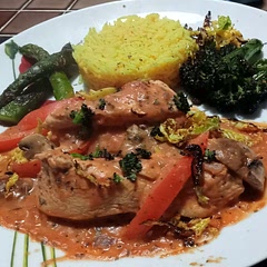 Absolutely delicious loved it.  Second time
I made this.  It is so easy to make with lots of flavour. The sauce was so creamy.  Will definitely make it again.