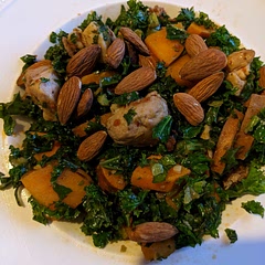 I am on the fence but the others were outspoken - no second try for this one.

Somehow this dish doesn't make sense to us.

Would advise to give it your own twist right from the start, based on the textures and flavors of the ingredients.