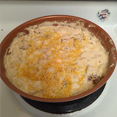 Choose to stir bacon in on the final step, otherwise a very good dish.