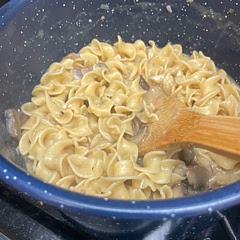 I made a good and added too much noodles so I had to add water. So it became a bit watery, so if you make the same mistake I do, just add flour.