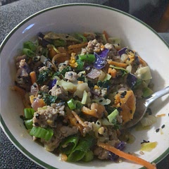 Did it without the mayo cause I haven't made a whole30 one yet. Added potato slices for a carb. Would make again.