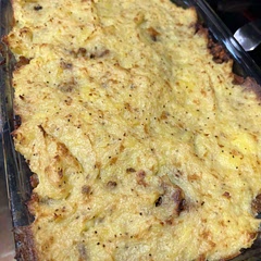Very flavorful. The only thing different I would do is double the mashed potatoes but I think that is a personal preference as I like a thick layer of potatoes