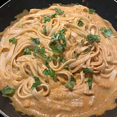 I liked it. I love that it’s healthy and easy to make. Made it with fettuccine