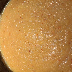 The photo is the sauce still in the pan cooling. This is very tasty. Sweet and spicy. Will make again. Try it!
