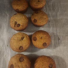 I added a smidgen of Applesauce for moisture, added half cup of brown sugar, and chocolate chips.