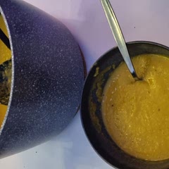 I really liked it! I did add more water in the end to thinner it a bit. I added the spices to the onions before adding the broth, so they got to cook a bit.