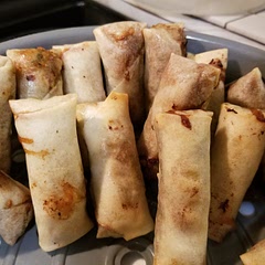 Added carrots, celery, green beans and spring onions, omitted bouillon and ginger, used air fryer instead of deep fry... convenient, less oil use but still crispy!