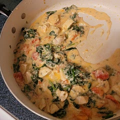 Used chicken because I didn't have shrimp on hand. Doubled the parm. Fantastic!
