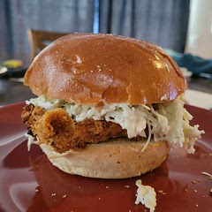 Broil buns on high 5 mins flipping them halfway through. Extra bits of chicken can be cooked on the side after being breaded to make chicken nuggets.