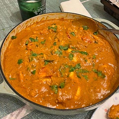 Tweaked the recipe a bit. Didn’t have ghee and added fresh tomatoes. Recipe tasted on par with the restaurants. Came out a bit water so I also had to thicken with a bit of roux