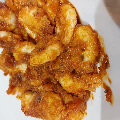 Maybe change the breading slightly. So Corn flour and then Breadcrumbs. Also less butter 