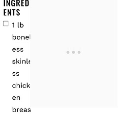 It probably would've been good, but I couldn't see what the first part of the recipe was. I know bloggers make money from ads but seriously? What happened to "responsive"?
