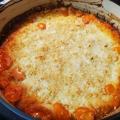 Super cheesy and delicious. Didn't have fontina, so used a mozzarella/provolone blend. Used red lentil pasta which works nicely with extra protein. 