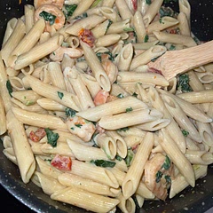 I used shrimp instead of chicken!
