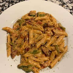 Very good. I used tbsp instead of tsp for Cajun seasoning in sauce, and different pasta because that’s what I had. Still turned out great!