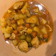 This recipe was pretty good. My toddler and I enjoyed it. My Bolivian husband and my older son complained that it was bland. I misunderstood the recipe and cut up the chicken before I coated it in spices. But next time I make it I need to marinate it overnight.
