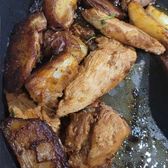 Mine doesn't look super fancy or anything, but it turned out pretty good. A somewhat salt forward dish, so I might add a little brown sugar next time to counteract that a bit. Overall, I would make it again