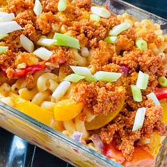 Really simple recipe which you can alter depending on what you like - cheeses, spice level and type of veg.

Make it - you won’t regret it!