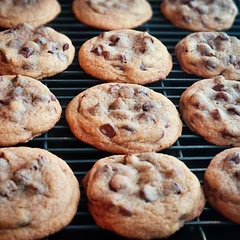 Delightful. Definitely take them out when the middles are still a bit wet, but the edges are golden brown. The last 10 minutes to rest on the sheet are crucial for the best texture.