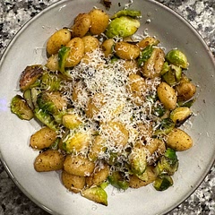 Pretty good, I didn’t have any lemons/lemon juice and I think the acidity would’ve brightened the dish. I’d do the brown butter separately then add the gnocchi and Brussel sprouts, I think there was too much moisture to properly caramelize the milk solids