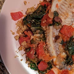 Delicious, served with Moroccan couscous