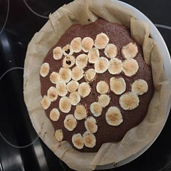 Made with my granddaughter, added some miniature marshmallows to the top of the brownies. Haven't tasted them yet but we had fun making them 🙂