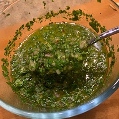 Proportions work nicely and the cilantro is the way to go vs straight parsley.