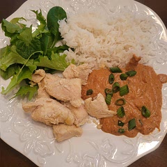 I used the recipe as a base to make the sauce. I cooked chicken separately from the sauce because my kids are picky with sauces. I subbed the sugar with honey.