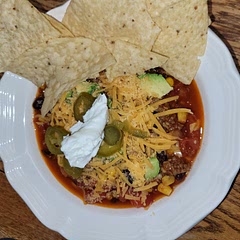 Made a few substitutes based on what we had in the cupboard, but turned out great. We spiced it up. Leftovers with just two of us.