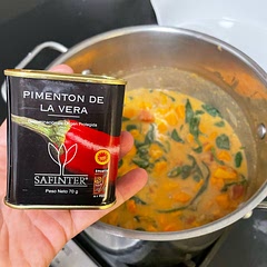 Amazing! So simple to make. This dish was so satisfying and delicious, I’ll definitely be making it again. I not only used a jalapeño pepper, but also added a little cayenne pepper and smoked paprika. So glad I did!
Cooking alone is < 30 minutes but it takes a little while to peel and cut all the sweet potatoes So add another 20-30 minutes for the full prep + cooking time!