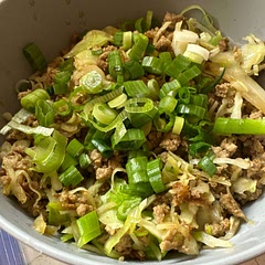 The instructions didn’t specify to brown the ground Turkey in the sesame oil, so just remember to do that.